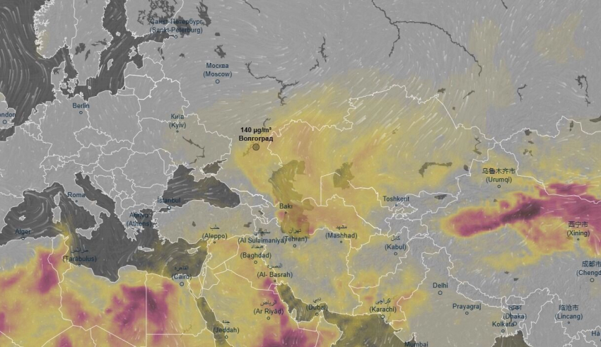 Камышан предупредили, что послезавтра, 7 ноября, их будет испытывать на прочность пыльная буря