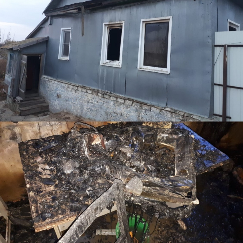 В Камышинском районе в собственном доме заживо сгорел мужчина 