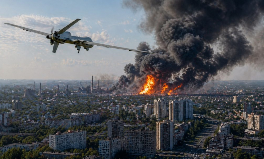 Урал под ударом: БПЛА атаковали Пермь — столицу Прикамья после прилета накрыл густой черный дым, - «Блокнот - Россия"