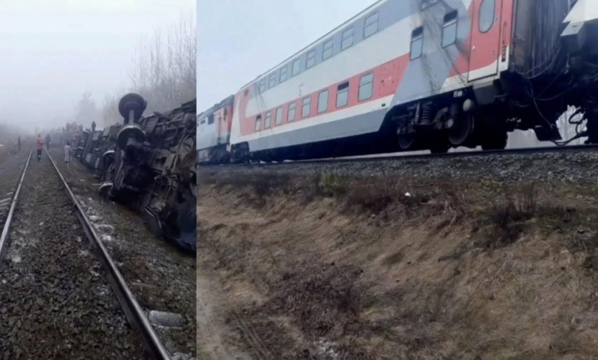 ЧП с поездом Москва-Челябинск: семь пассажирских вагонов перевернулись в Ульяновской области