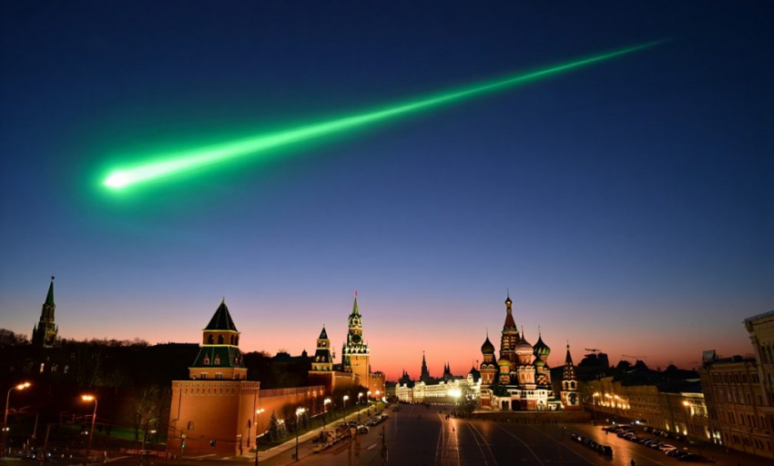 Тайна зеленого болида над Москвой раскрыта. Трамп ударил по столице России метеоритом? -  «Блокнот - Россия"