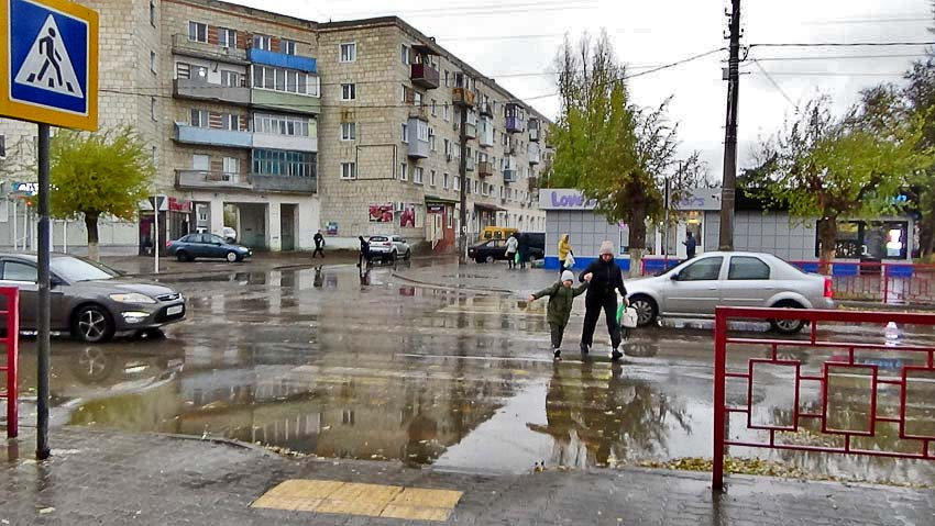 Не пора ли в Камышине выровнять дороги, чтобы на пешеходных переходах горожане не прыгали, как сайгаки? - камышанка