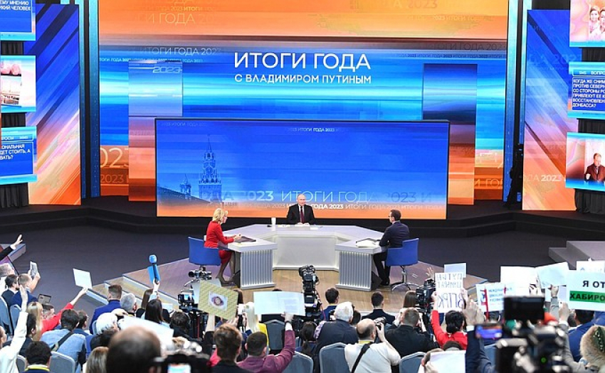 Президент России открыл «прямую связь» со страной, в самом начале пресс-конференции Путин ответил на вопрос о второй волне мобилизации