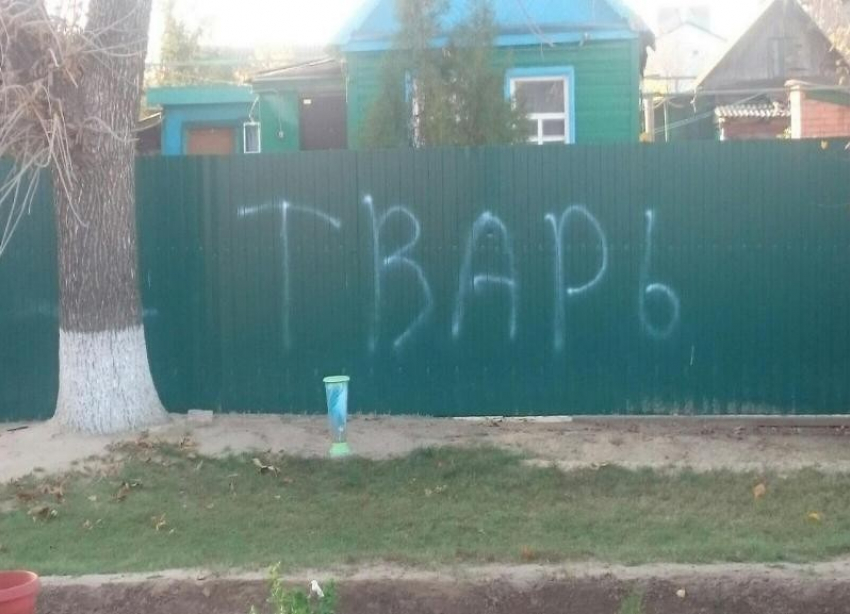 «Тварь»: забор депутата в Волгоградской области «украсили» надписью, - «Блокнот Волгограда"