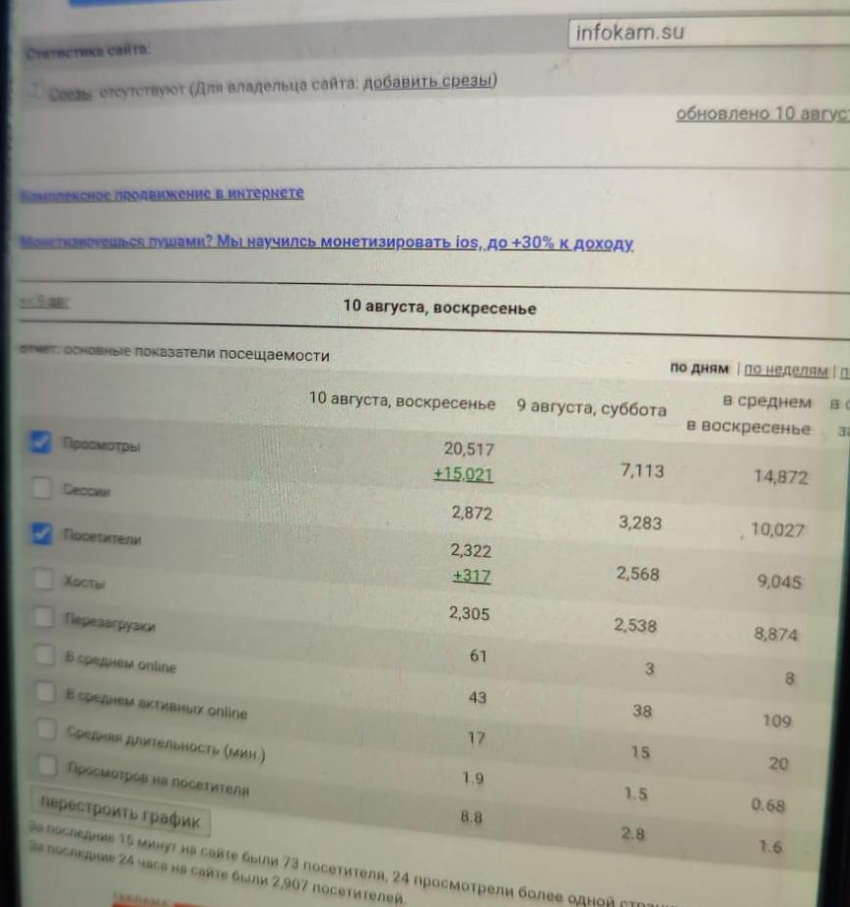 Как похожим на боты «читателям» камышинского сайта «Инфокам» пытаются «впрыснуть» ума ради спектакля с рейтингом СМИ