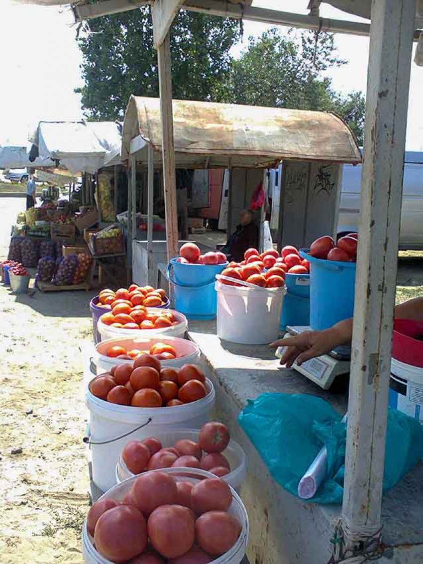 В Камышине самые дешевые фрукты и овощи продаются «с земли» на рынке у остановки «Молодежная"