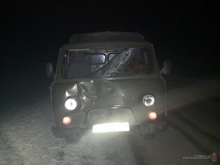На дороге Жирновск - Камышин водитель «УАЗа» наехал в ночи на пешехода - тот скончался на месте