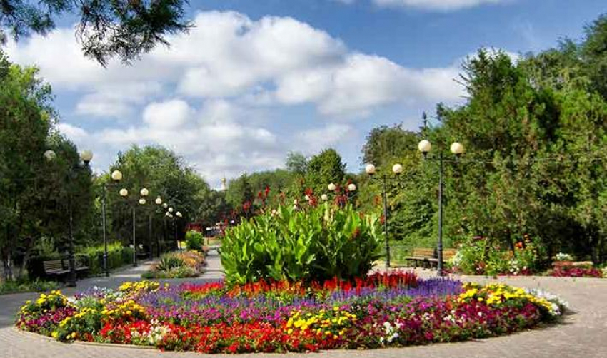 В Камышине администрация парка Комсомольцев-добровольцев идет на рекорд по высадке цветов