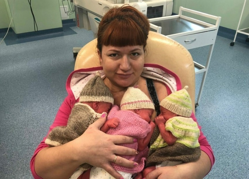 Тройня малышей появилась на свет у очаровательной рыжеволосой мамы в перинатальном центре Волгограда - «Блокнот Волгограда» 