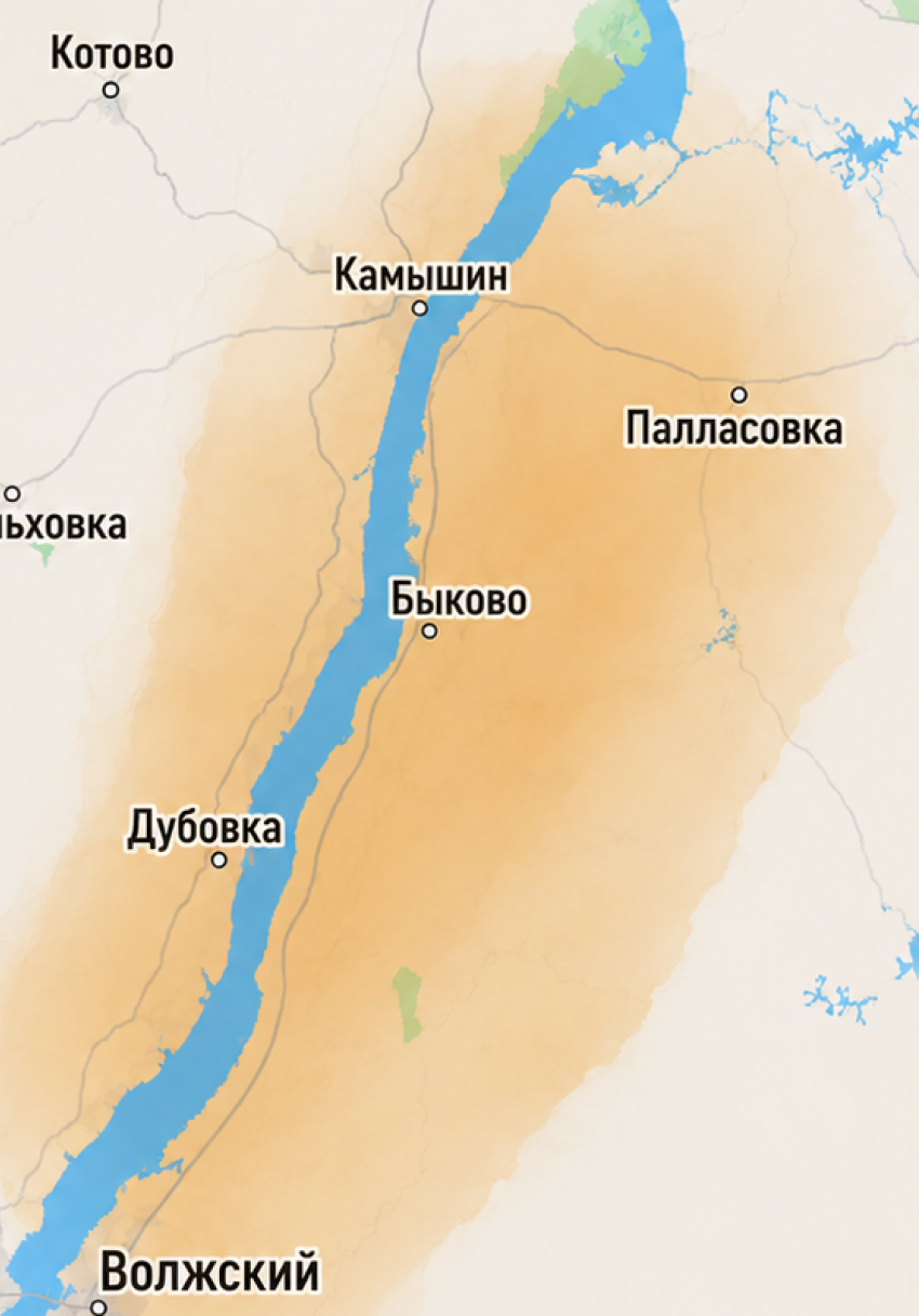 Пылевая буря из Казахстана накроет Камышин в выходные