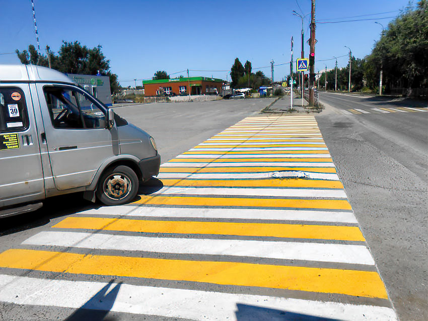 В Камышине дождь уже смывает новую «зебру"? - камышанка