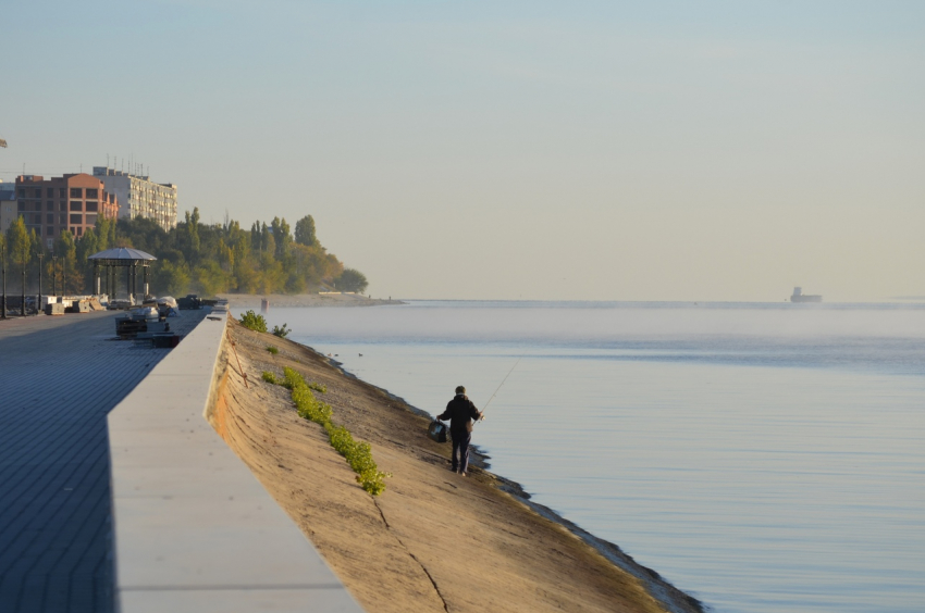Волга у Камышина начала «куриться» по утрам из-за перепада температур