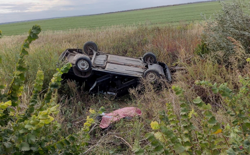 53-летний водитель на сельской автодороге улетел в кювет и скончался на месте